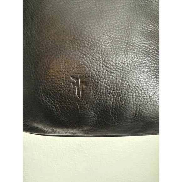 Frye Heidi Black Pebbled Leather Hobo Bag with Tassels - Picture 3 of 16